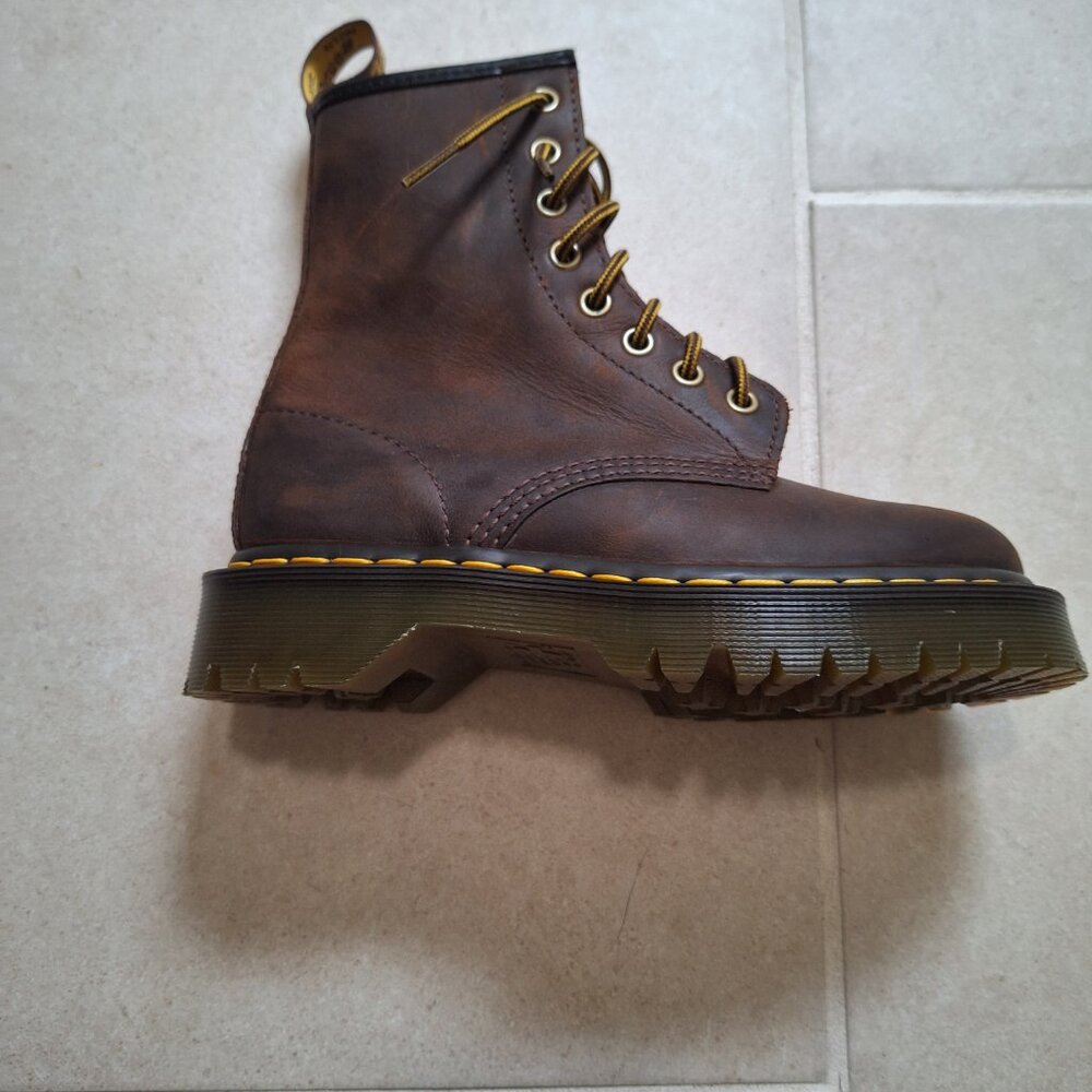 1460 Bex Crazy Horse Leather Lace Up Boots - Picture 4 of 9